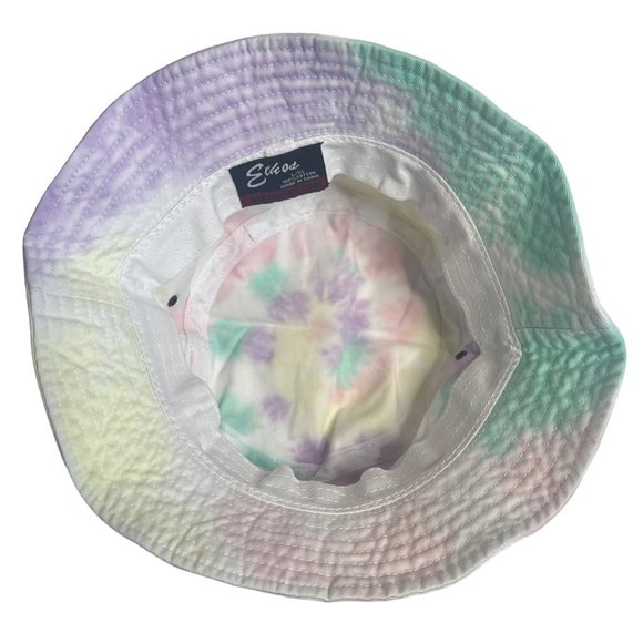 KB Ethos Unisex Tie Dye Rainbow Bucket Hat L/XL - Picture 2 of 5